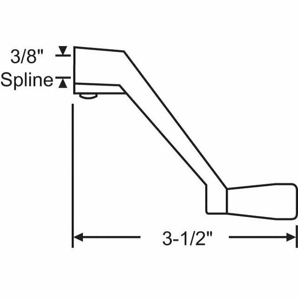 Strybuc Crank Handle Aluminum 37-212